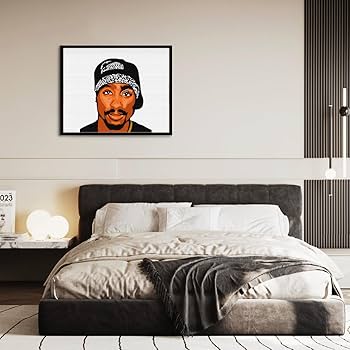 Amazon.co.jp: 2Pac Tupac Hiphop Vintage Rap Diamond Art 5D