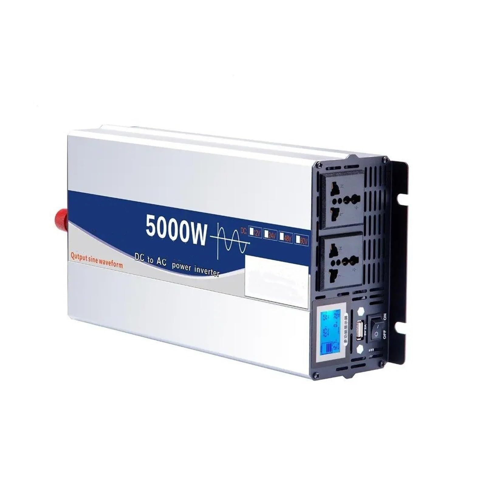Inversor Corriente Inversores Onda Sinusoidal Pura 10000W 12000W para Coche Convertidor Voltaje 12 V 24 V 48 V 60 V Y 72 V A CA 110 V Y 220 V 50Hz Y 60Hz Transformador(60V,220-240V 50HZ Uni,5KW)