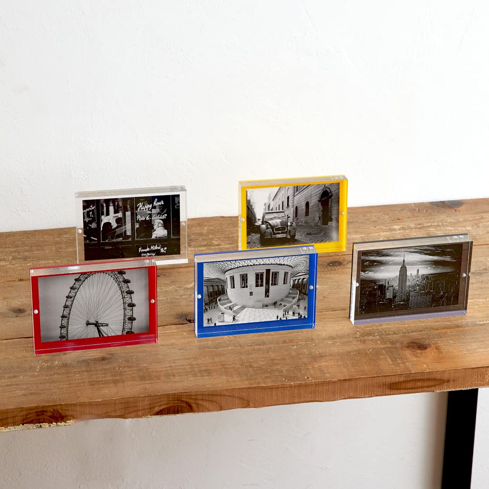 Amazon.co.jp: 【F+Tres】フォトフレーム マグネット アクリル 青