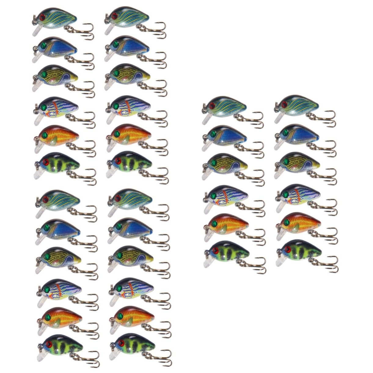 Kisangel Lot De 3 Leurres De Pêche Bioniques Appâts Réalistes Accessoires De Pêche 12 Pièces X 3