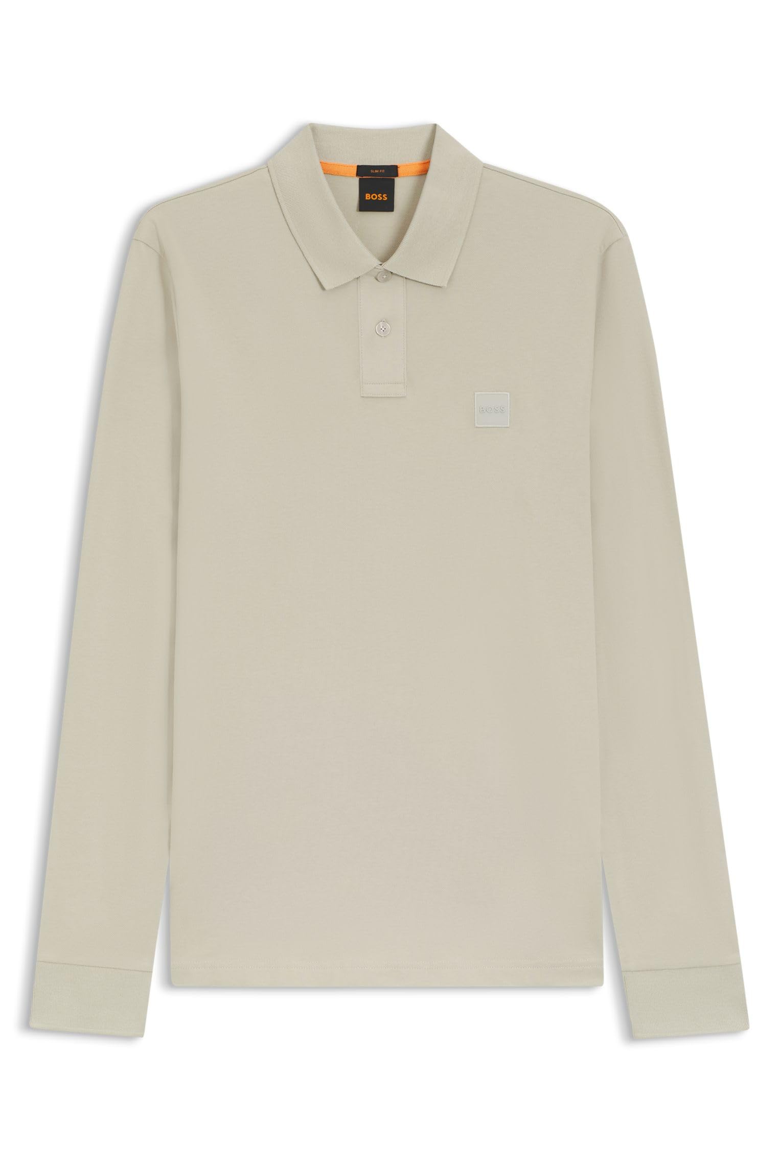 BOSS Men's Passerby Slim Fit Stretch Cotton Pique Polo Shirt, Light Beige, 3XL
