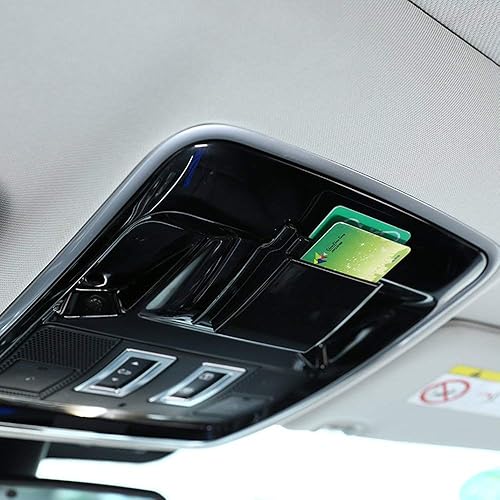 Miniatura 2 de Top Slots para Land rover Range Rover Sport Vogue Velar 2014-2017, caja de almacenamiento de tarjetas de techo de plástico, color negro