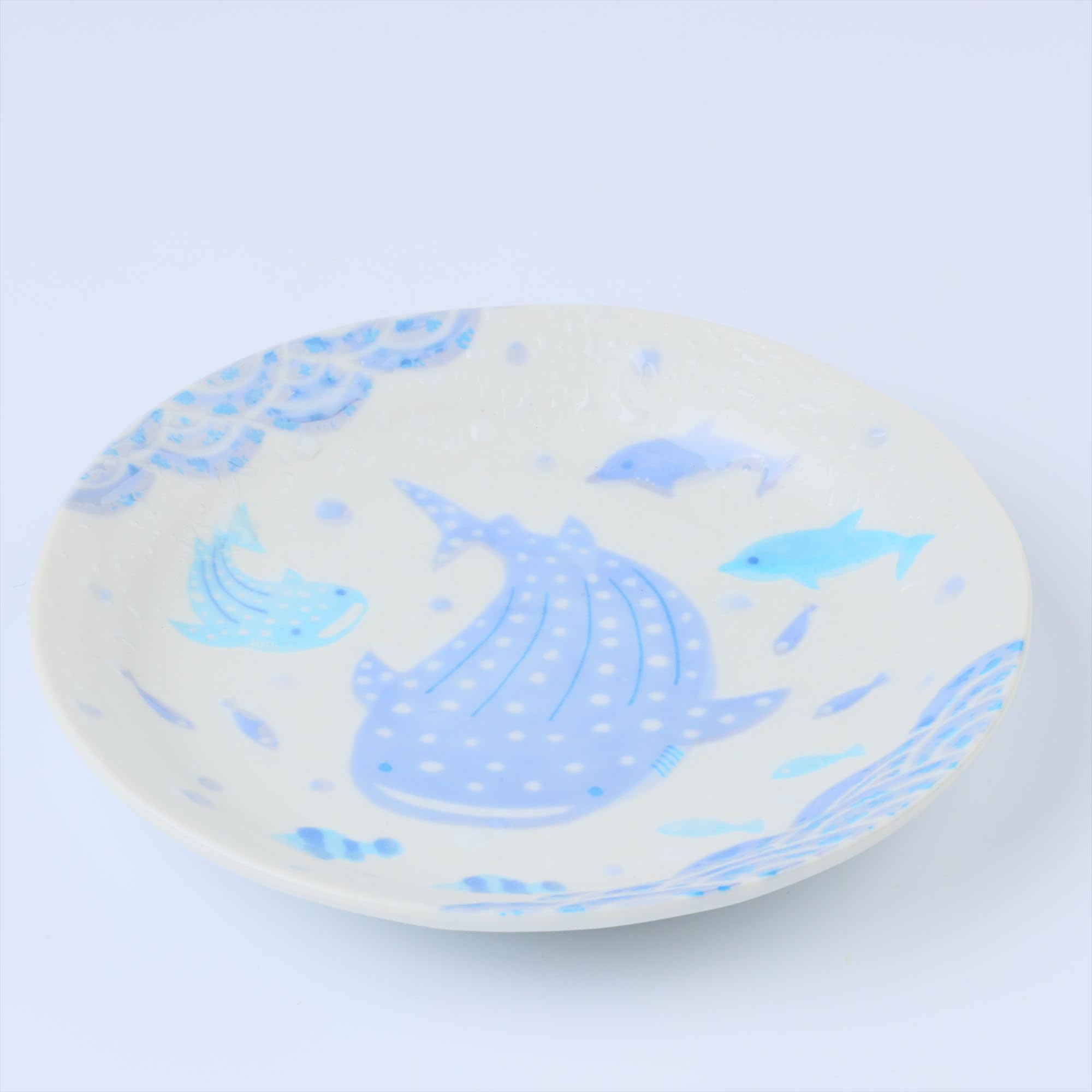 Amazon.com: Namima Jinbei Ceramic Dessert Plates Set of 4, Whale