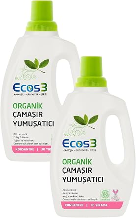 Ecos3 Organic Laundry Softener Set with 2