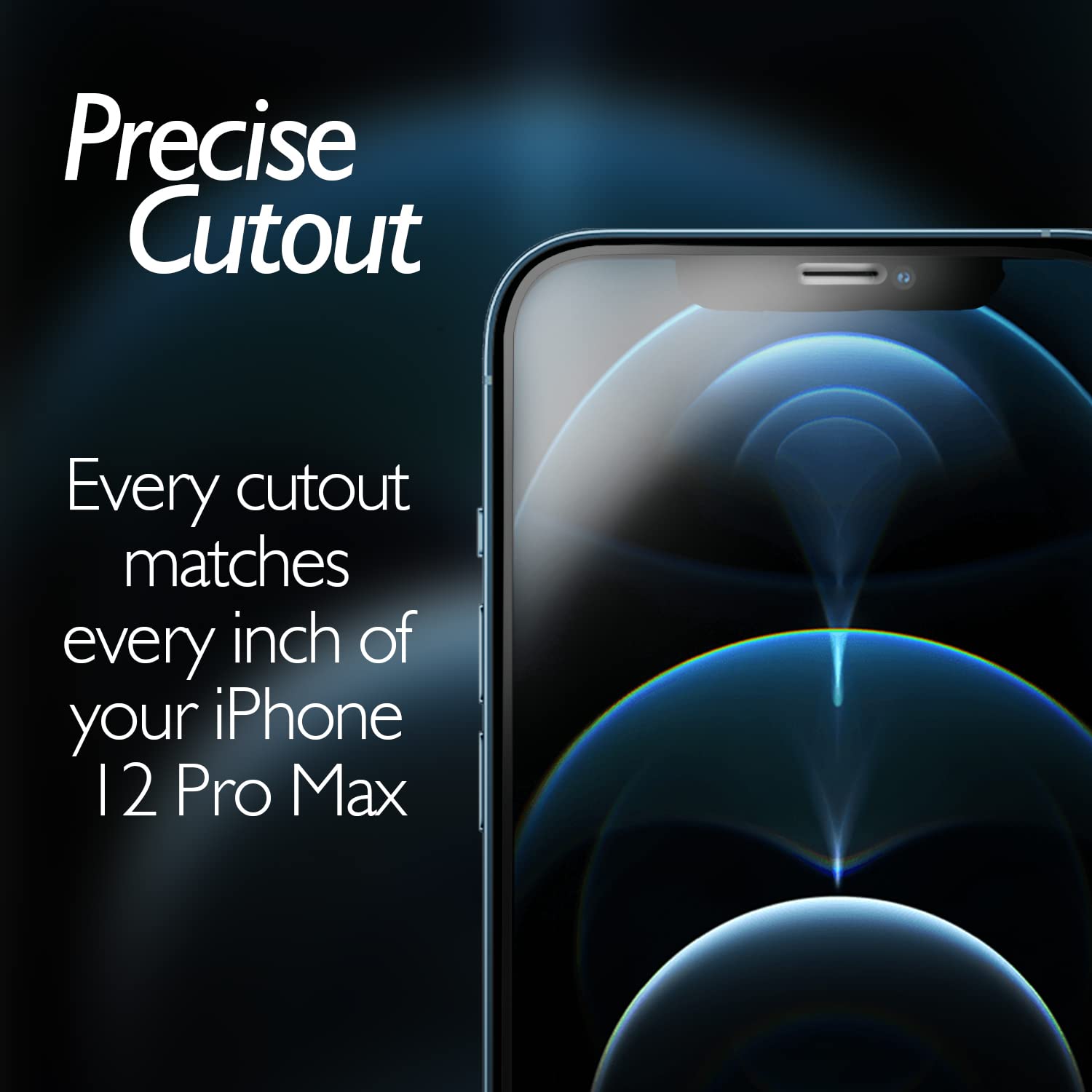 Przednia i tylna osłona ekranu do iPhone'a 12 Pro Max, hartowane szkło [dotykowe] przednia i tylna folia hartowana premium HD przejrzystość odporna na odciski palców / zarysowania do