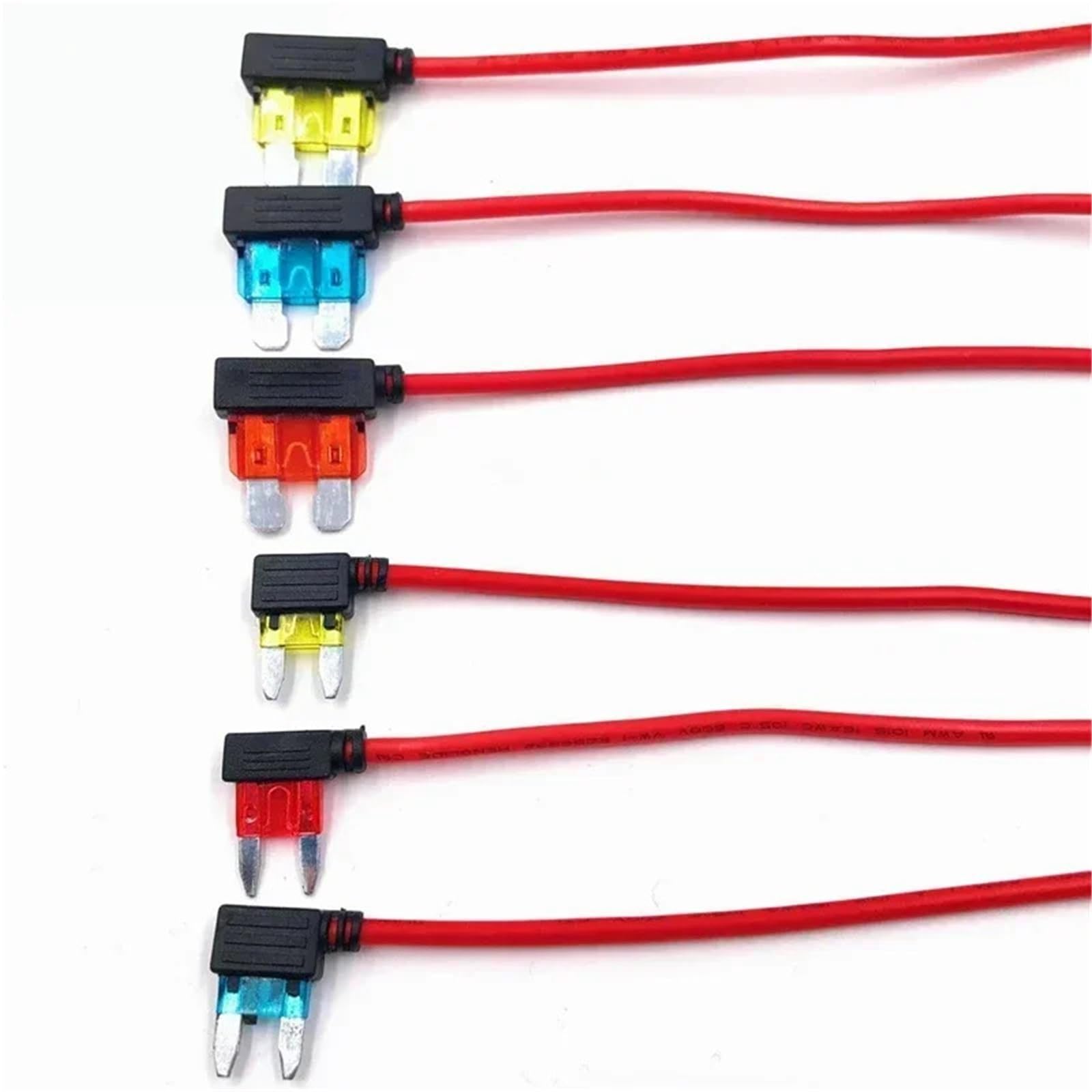 Portafusibles for coche, adaptador de grifo circuito adicional, Micro estándar ATM APM Blade MINI, dispositivo seguridad Simple medio, 12V, 5A, 10A, 15A, 20A
