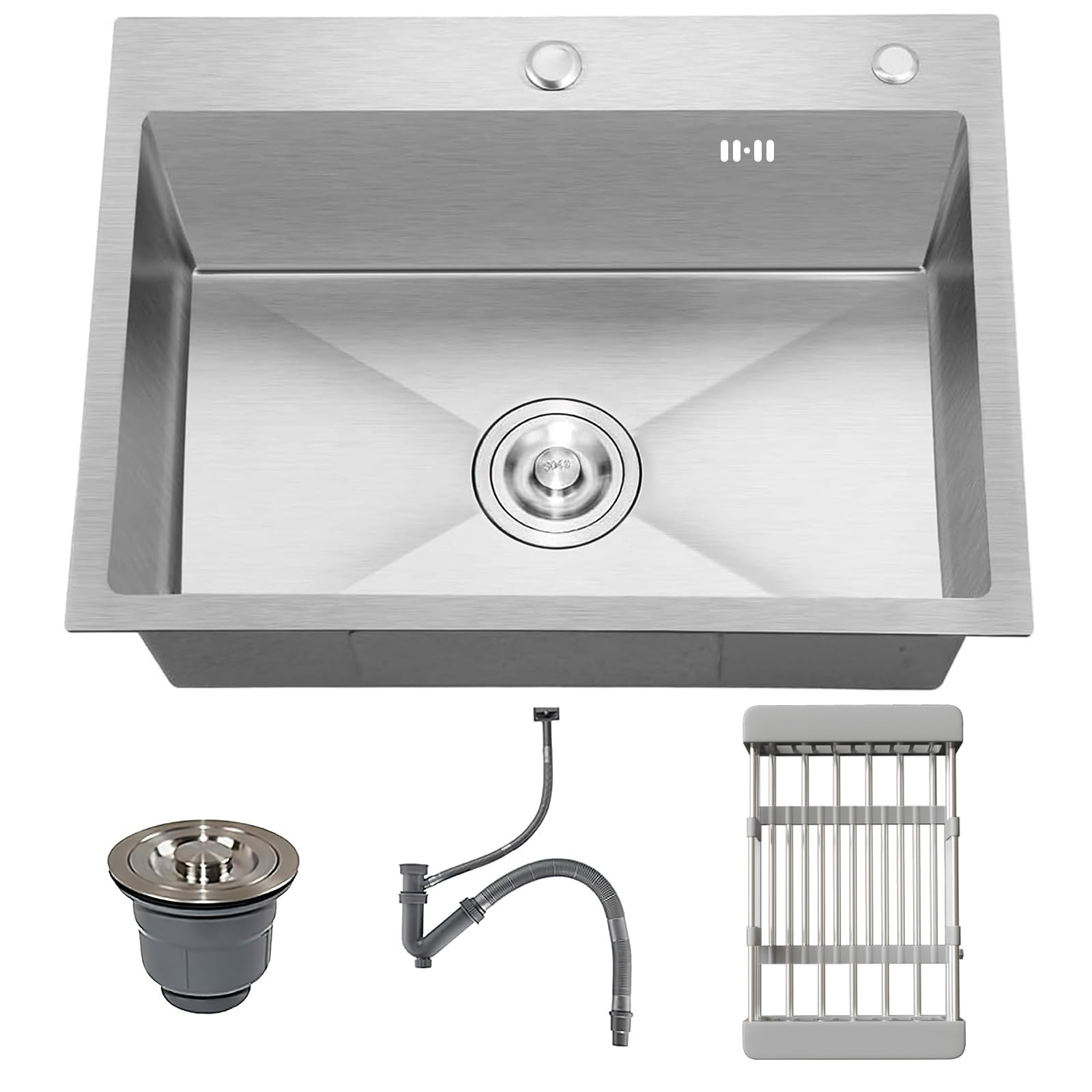 清*可様 VANILLANI ヴァニラニ Multi-piping Tops Hudson 49 in. White Oak Single Sink Bathroom Vanity with