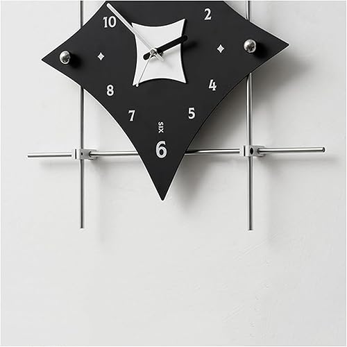 Miniatura 3 de Reloj de pared moderno, ajustable, eje de lámpara de metal, números de gran tamaño, decorativo, de metal, para decoración de sala de estar, regalos