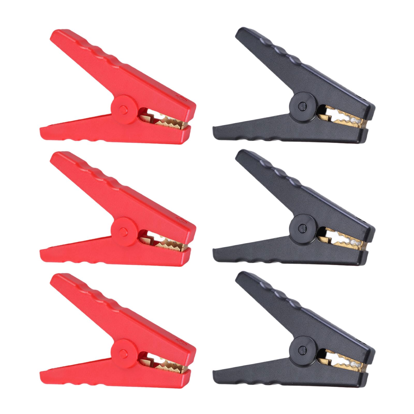 Newft A 6Pcs Battery Charges Clamps With Bright Color Cable Clamps For Easy Identification In Utomotive & Lab Setting Cable