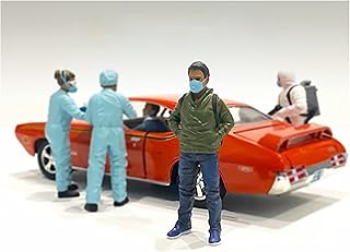 American Diorama 76371 Hazmat Crew Figurine V for 1-24 Scale Models Car