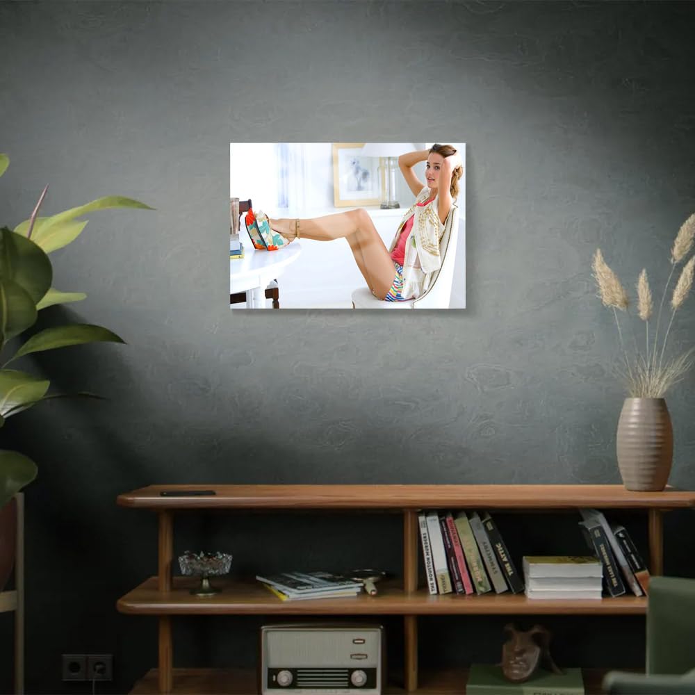 DesignSkinz Wall Art | Acrylic Glossy Printed Frame|Home Decor for Living Room, Bedroom, Office, Study, Shelf (14x11inch) - Miranda Kerr Summer