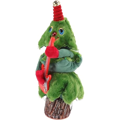 Singing Dancing 14.6IN Electric Christmas Tree Plush Toy