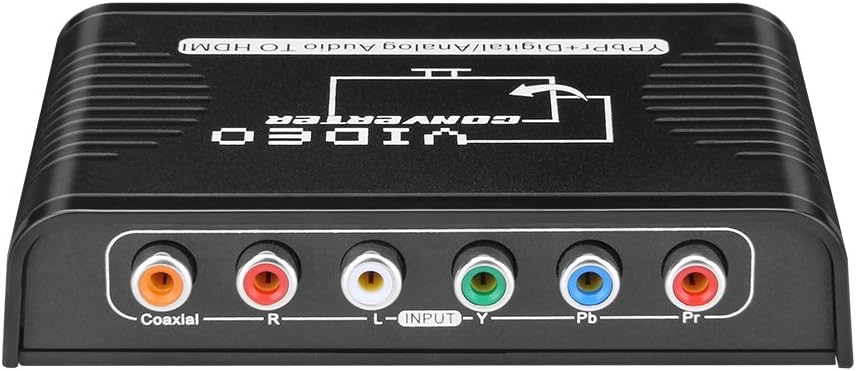 YPbPr Component + R L to HDMI Converter v1.4 Support 1080p for WII/PS2/DVD