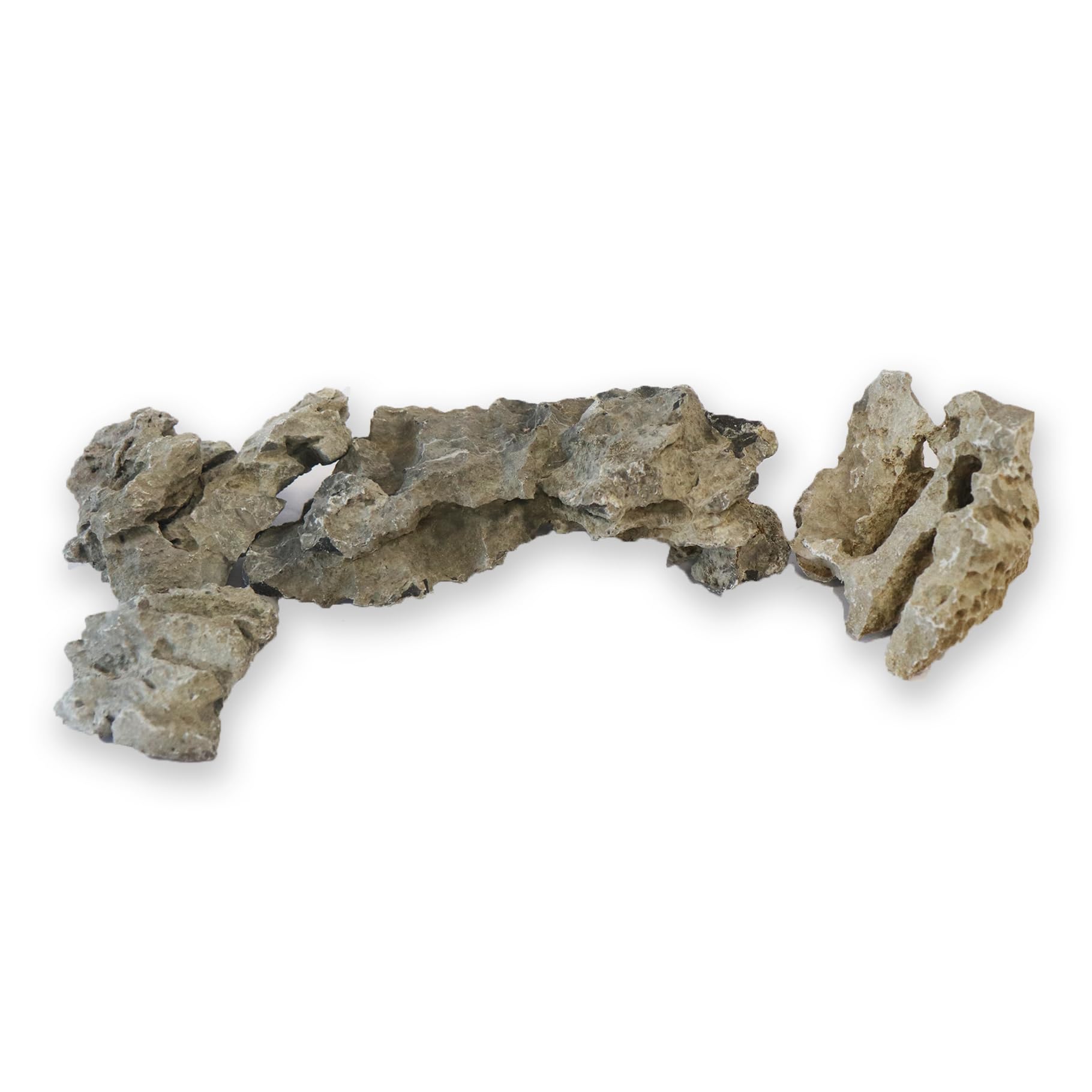 Hanicks Aquarium Stones Fish Tank Rocks Natural Decoration for Aquascaping (Lucky Jagged Rock, 25KG)