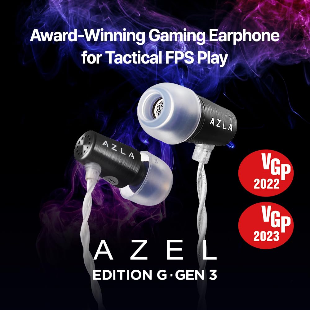 AZLA AZEL GEN 3 Gaming Earbuds with Mic - Award-Winning IEMs - Dettaglio