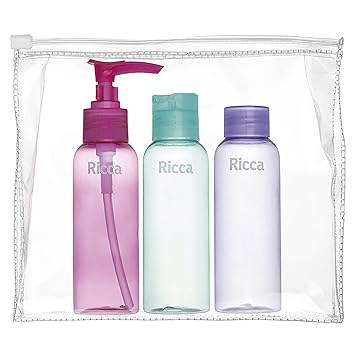 Conjunto De Viagem, Ricca, Azul/ Rosa/Lilás
