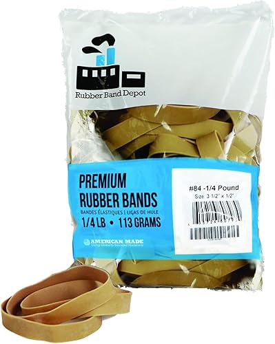 Bandas de goma, depósito de banda de goma, tamaño #84, aproximadamente 40 bandas de goma por bolsa, medidas de la banda de goma 3-12" x 12" - bolsa disponible en Yaxa Costa Rica