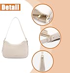 MYHOZEE Shoulder Bag Women Small Purse for Ladies Hobo Bag PU Leather Crescent Clutch Handbags Mini Y2K Tote Bags With Zipper