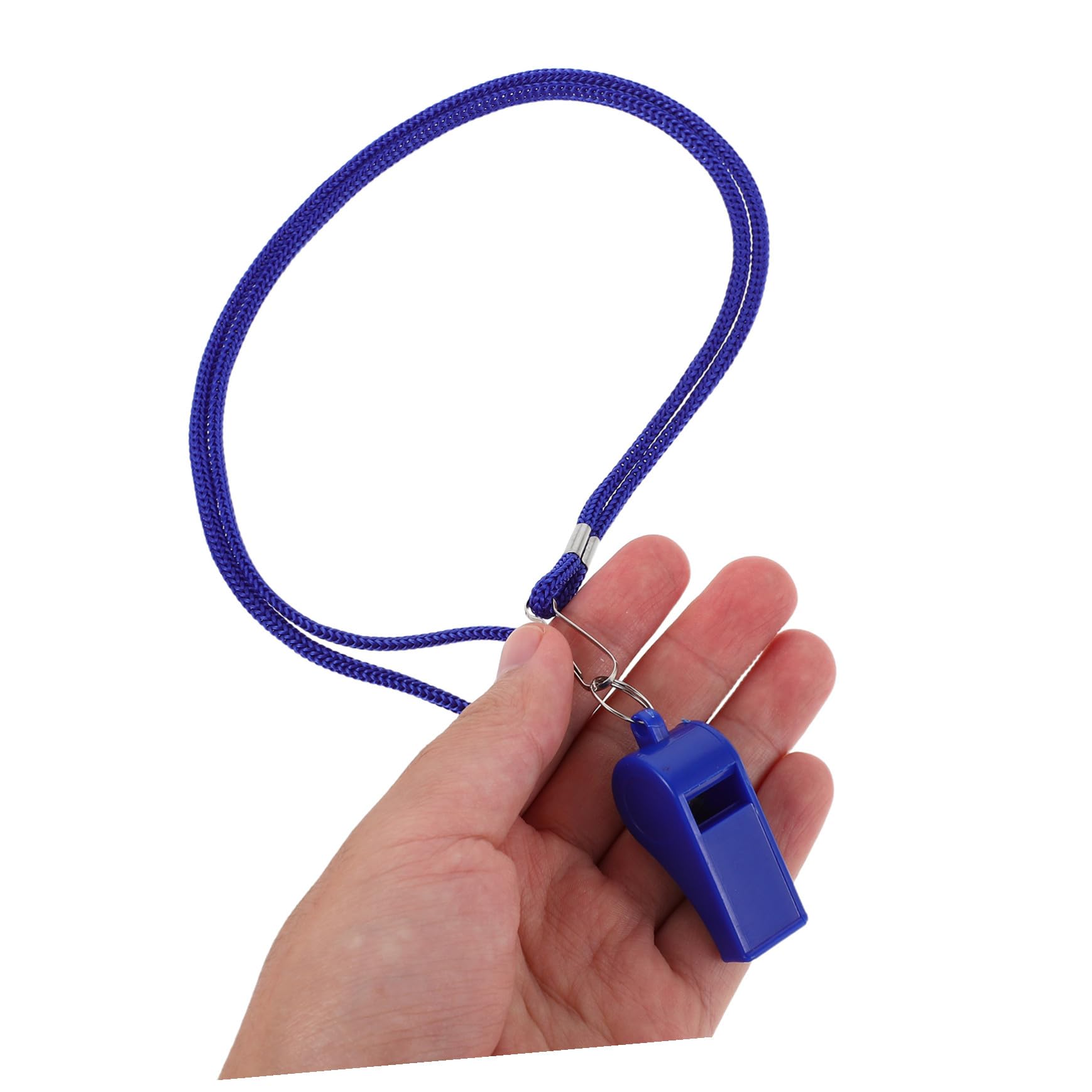 BESTonZON Fischietto di Emergenza Blu in Plastica, 36 Pezzi per Outdoor | Laccetto in Poliestere, Design Leggero e Portatile, Uso Arbitri e Attività All'aperto