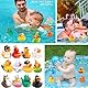 12 Stück Gummi Badeenten, Baby Bade Enten, Badeente Lustig Klein, Bunt Gummi Enten, Kinder Badewannenspielzeug, für Kinder, Babydusche, Kindergeburtstagpartys,Strand und im Pool (Skurrile Themen)