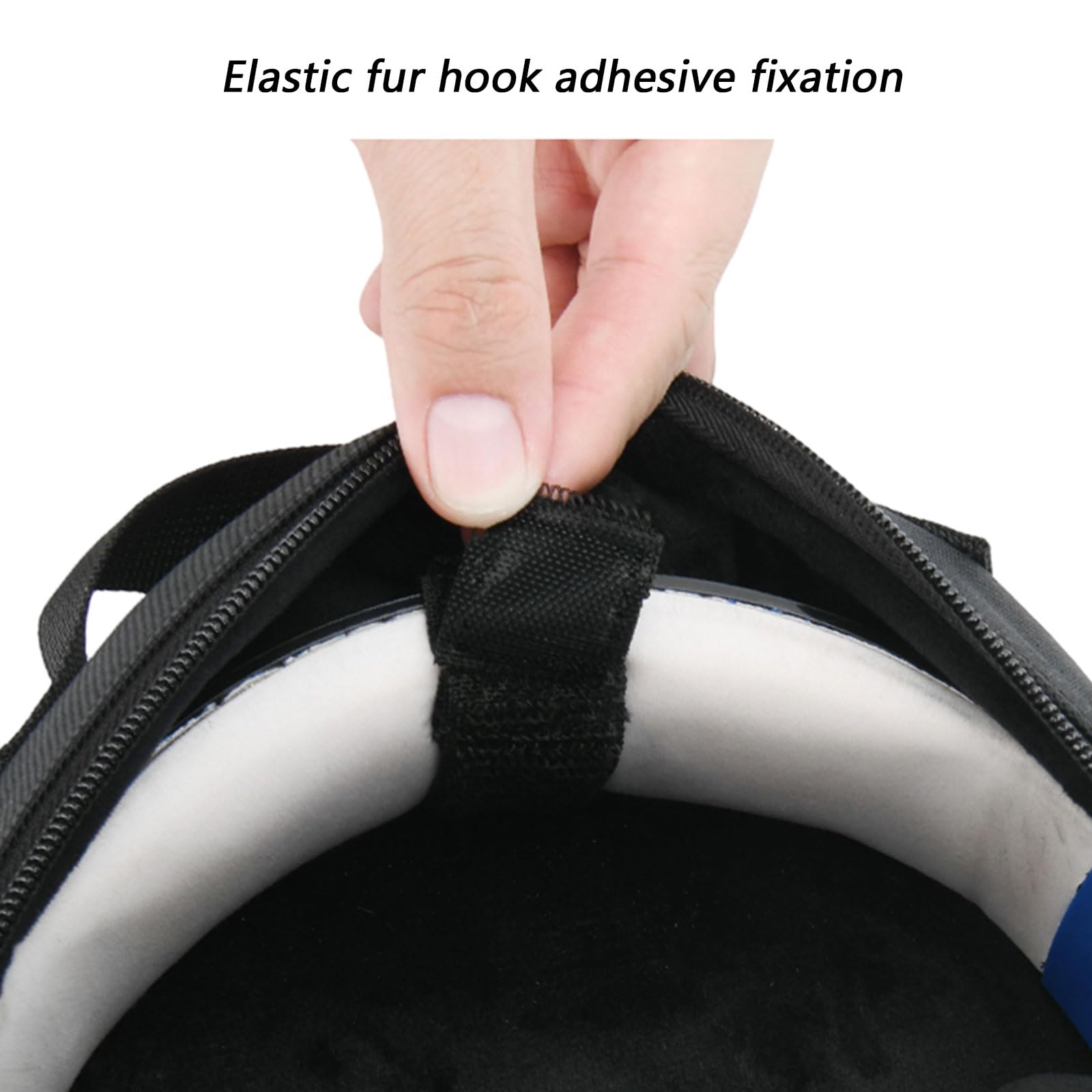 Étui de transport pour écouteurs avec poche zippée pour câble de charge et accessoires Noir