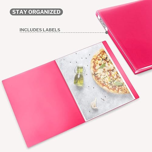 Miniatura 3 de CRANBURY Carpeta con fundas transparentes, libro de presentación de 8.5 x 11 pulgadas con cubierta transparente y 24 protectores de hojas