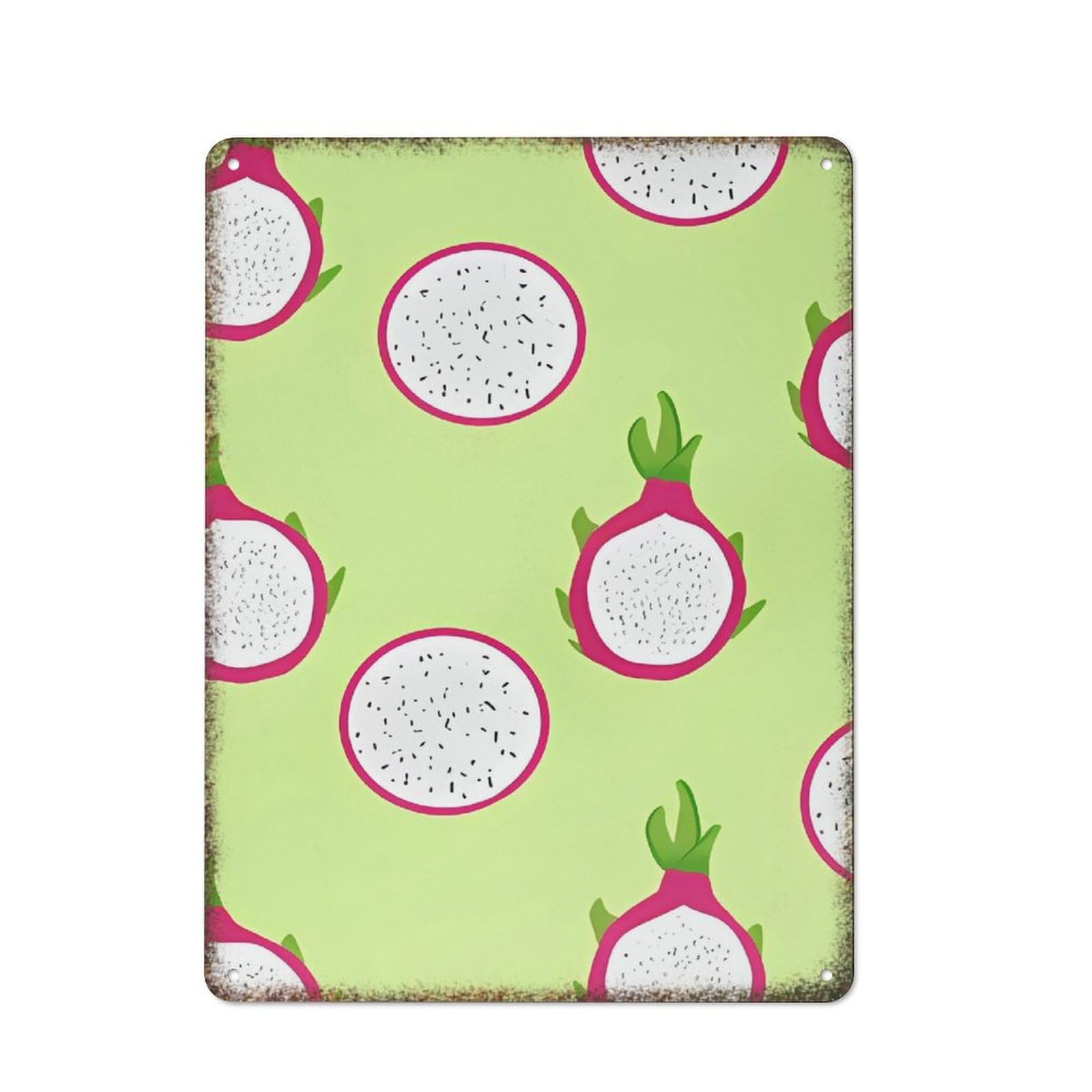 Retro Fruit Market Print Housewarming Home Farmhouse Metal Wall Plaque 8x12 inch