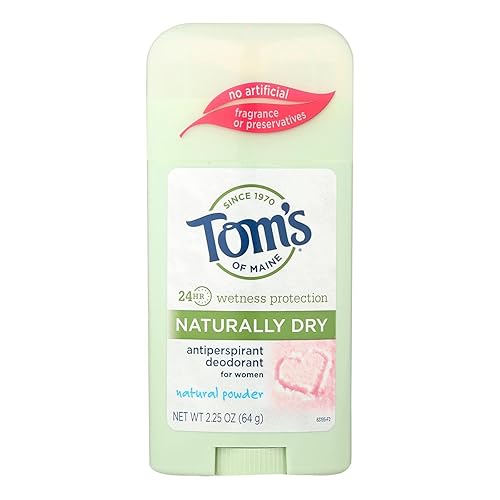 Tom's of Maine Natural - Desodorante antitranspirante en barra para mujer, 2.25 onzas (el embalaje puede variar) - Paquete de 6