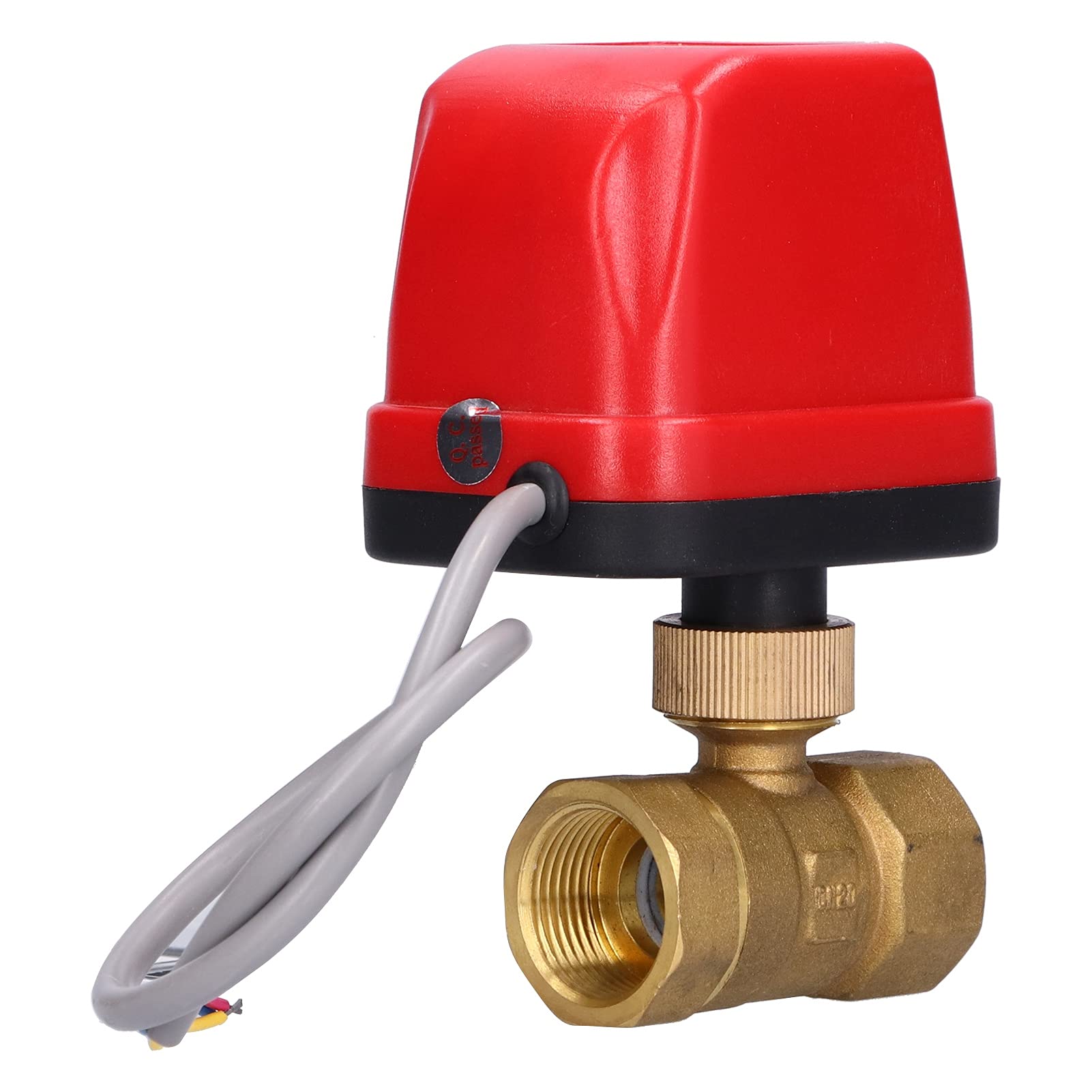 Robinet à tournant sphérique électrique en laiton DN20 AC 220V pour réseau de traitement de l'eau
