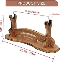 Vista 3 de BiJun Soporte de espada Katana, soporte para espada Samurai, soporte para espada Katana, soporte para sable de luz, gancho montado en la pared