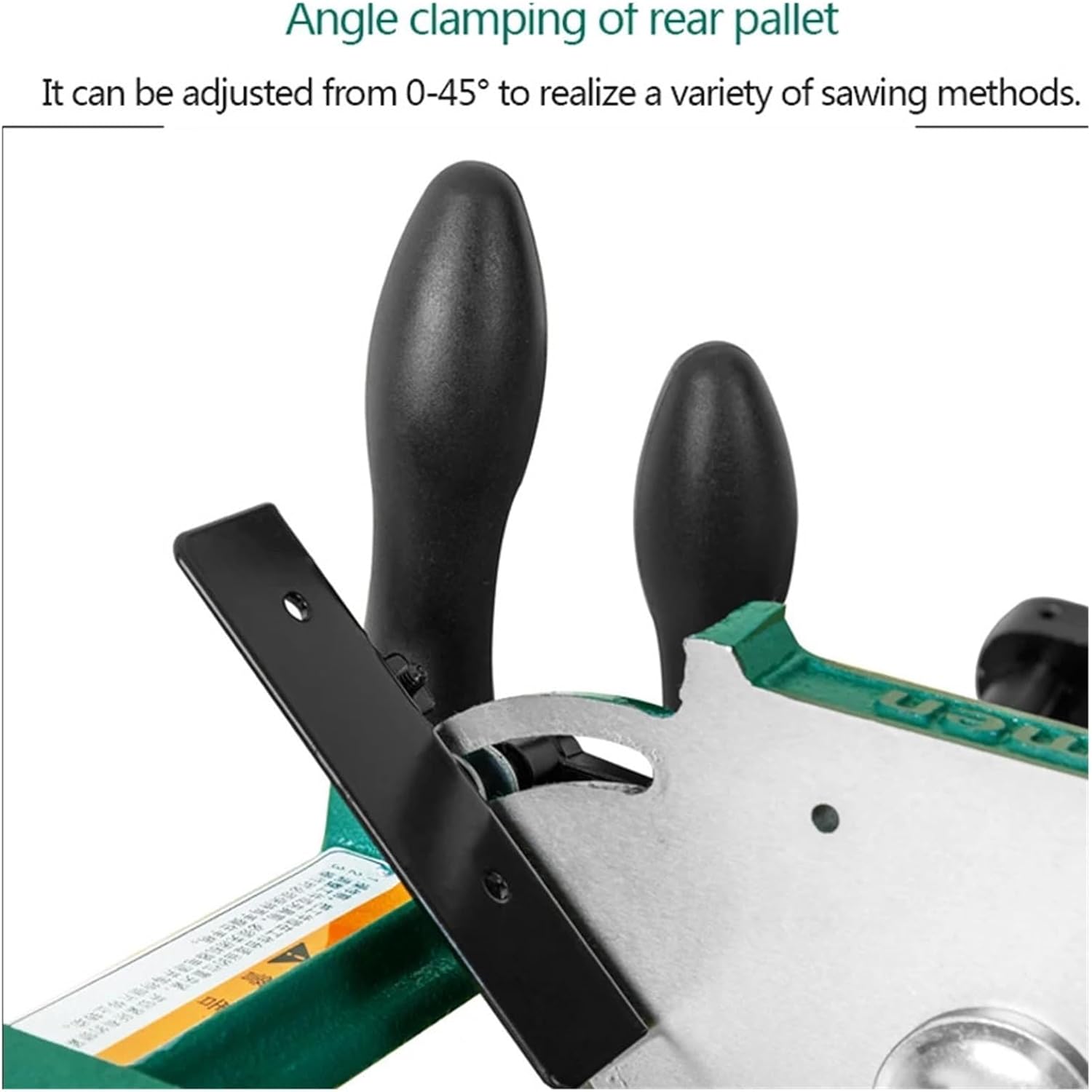 Tenoning Machine, Adjustable Tenon Saw Fixture, 0-45° Rear Support Plate, Maximum Clamping 82.5 mm, Table Saw Precision Drilling Tool