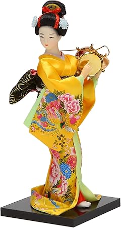 Amazon 日本の可愛い芸者人形 美しい着物 新居 オフィスの装飾 ミニチュア 誕生日ギフト イエロー おもちゃ おもちゃ Amazon 日本の可愛い芸者人形 美しい着物 新居 オフィスの装飾 ミニチュア 誕生日ギフト イエロー おもちゃ おもちゃ