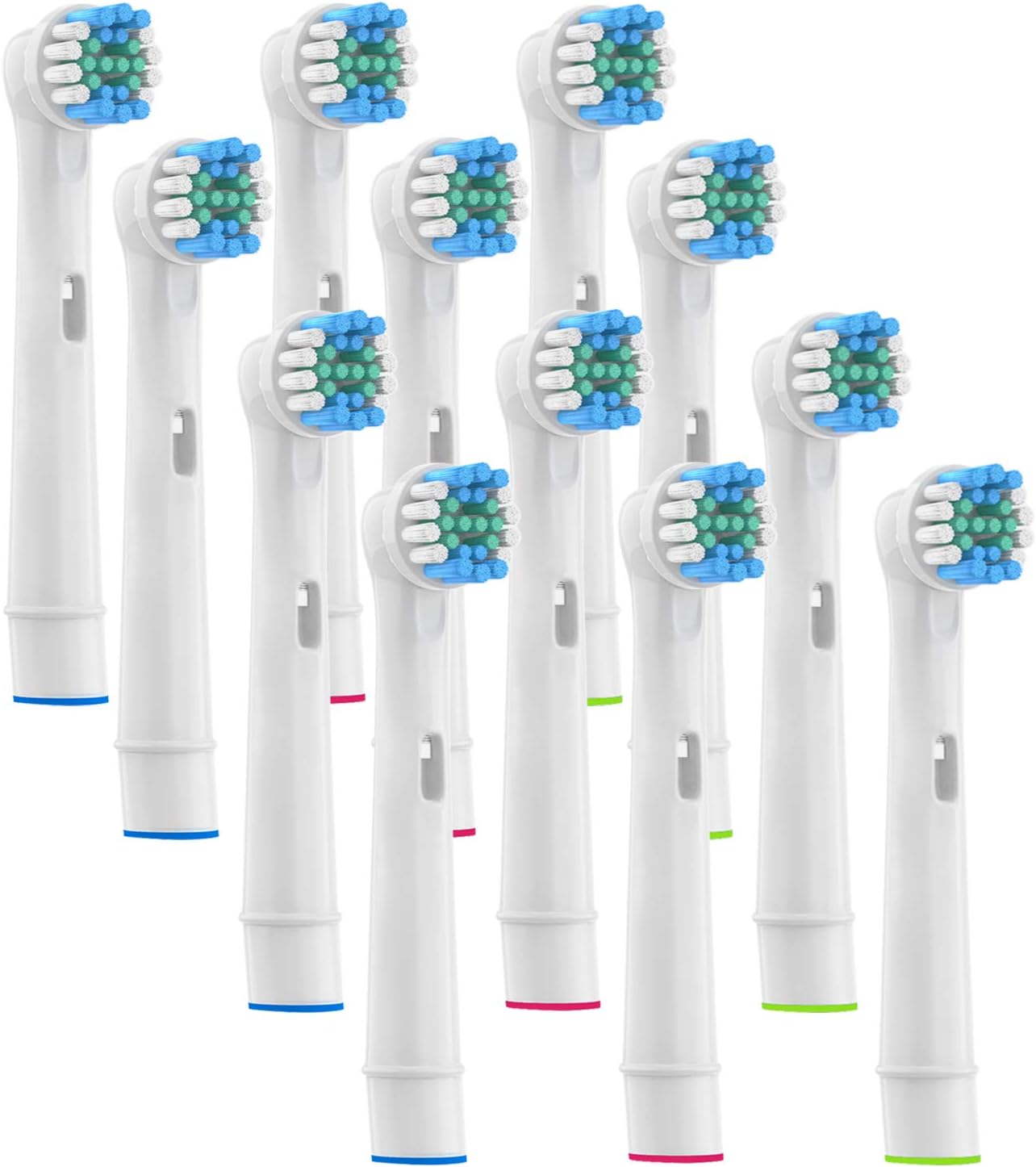 VINFANYYanBan 12PCS Replacement Brush Heads for Oral B, Refills Toothbrush Heads for 3D Whitening Electric Toothbrush, Polishes to Remove Stains for Whiter Teeth (12 Pack)