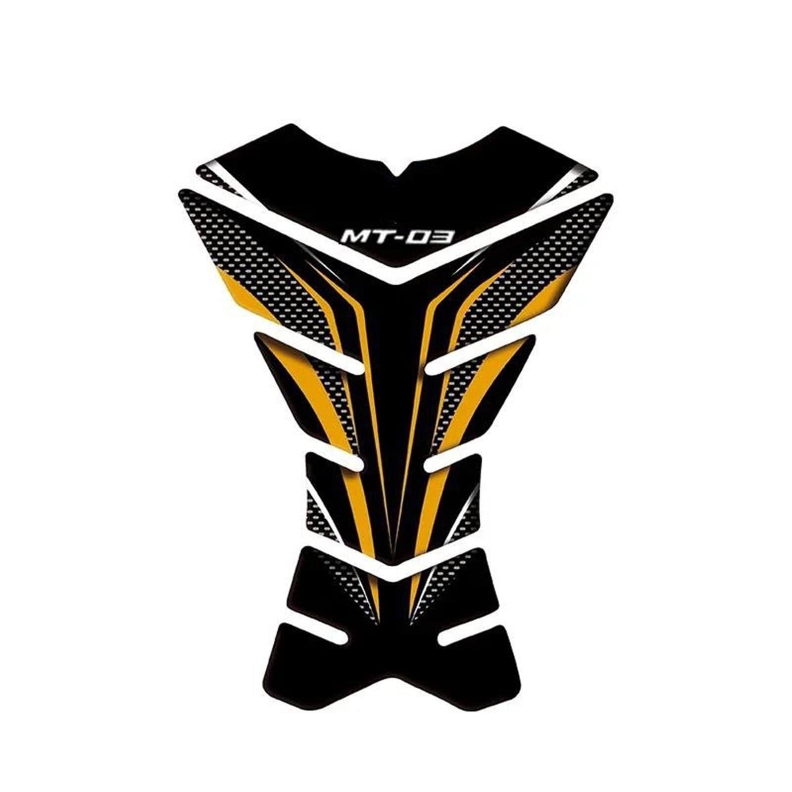 Motorcycle Fuel Tank Pad Stickers Protection Decorative Decals Fuel Tank Pad Stickers for Yamaha MT-03 MT03 Mt03(Style 15)
