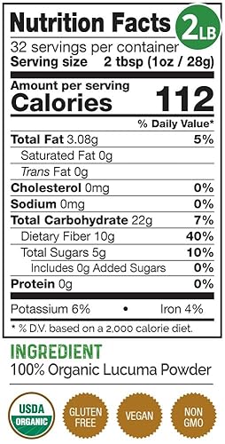 Miniatura 8 de HerbaZest Polvo de lúcuma (2 libras) – Certificado orgánico USDA – Vegano, sin OMG y sin gluten – Exóticamente sabroso – Perfecto para batidos,