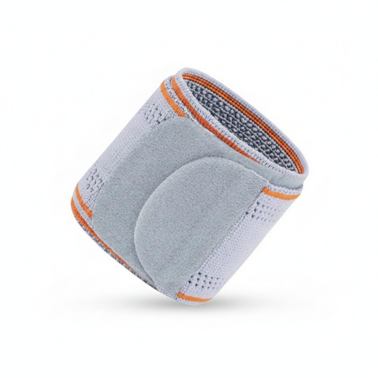 Reinforced Panel Padded Wrist Support Stitched Detail Wrist Support Wrap Elastic Cylindrical Cuff Brace Breathable for Basketball, Badminton, Volleyball, Exercise, Hw070 Gray-image-47