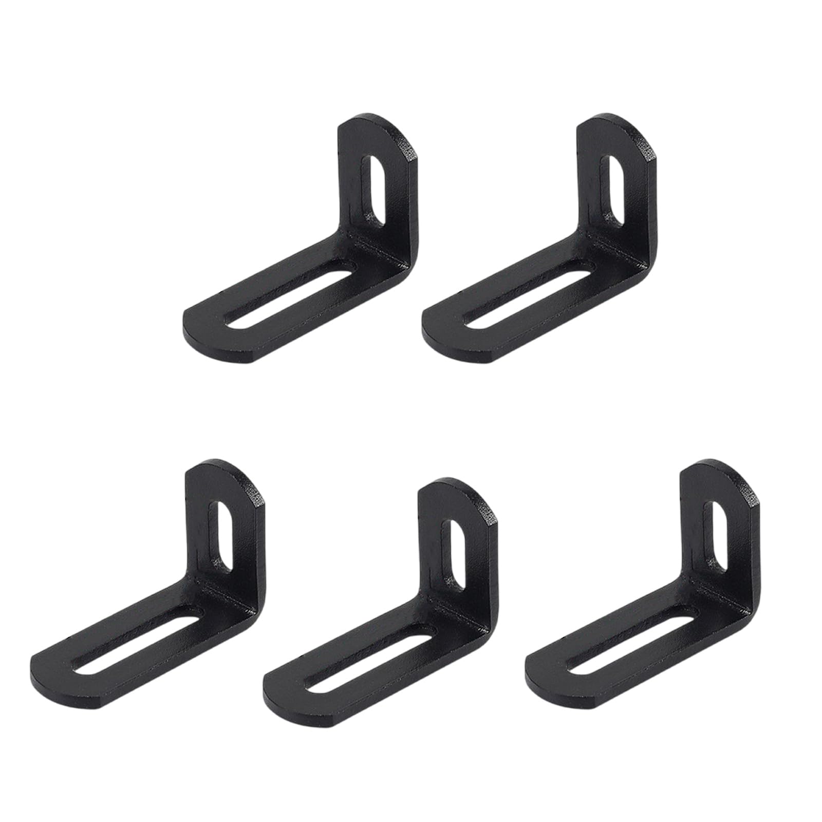Msioytog Dumb Black Modifiable Long Hole Untarnished Corner Parenthesis For Strong 90 Degree Right Corner Fixing In Furniture And Equipment Multiple Modifiable Untarnished Parenthesis