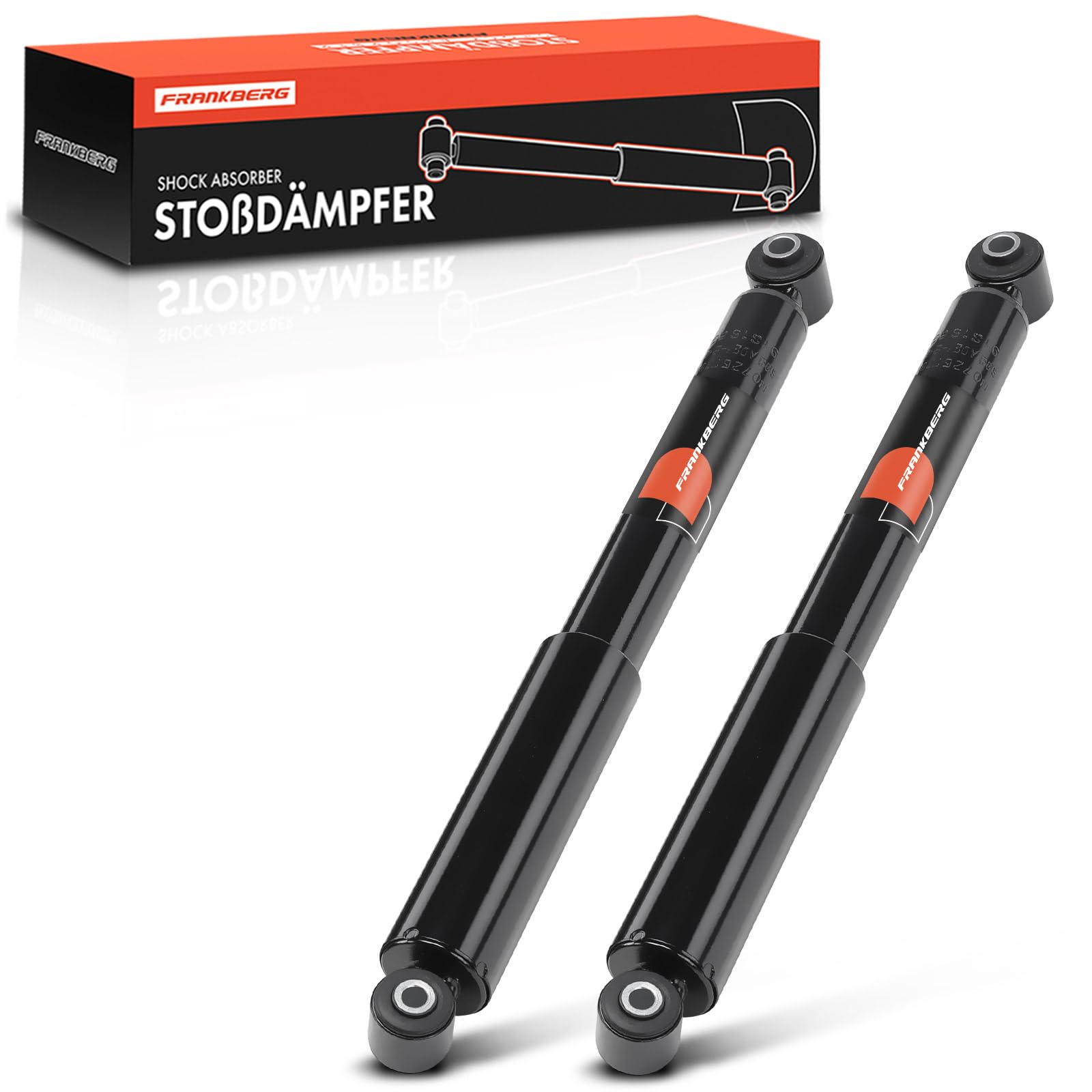 Frankberg 2x Amortiguadores para suspensiones Eje trasero Compatible con Van 312 519 312 319 Replace# 3430021