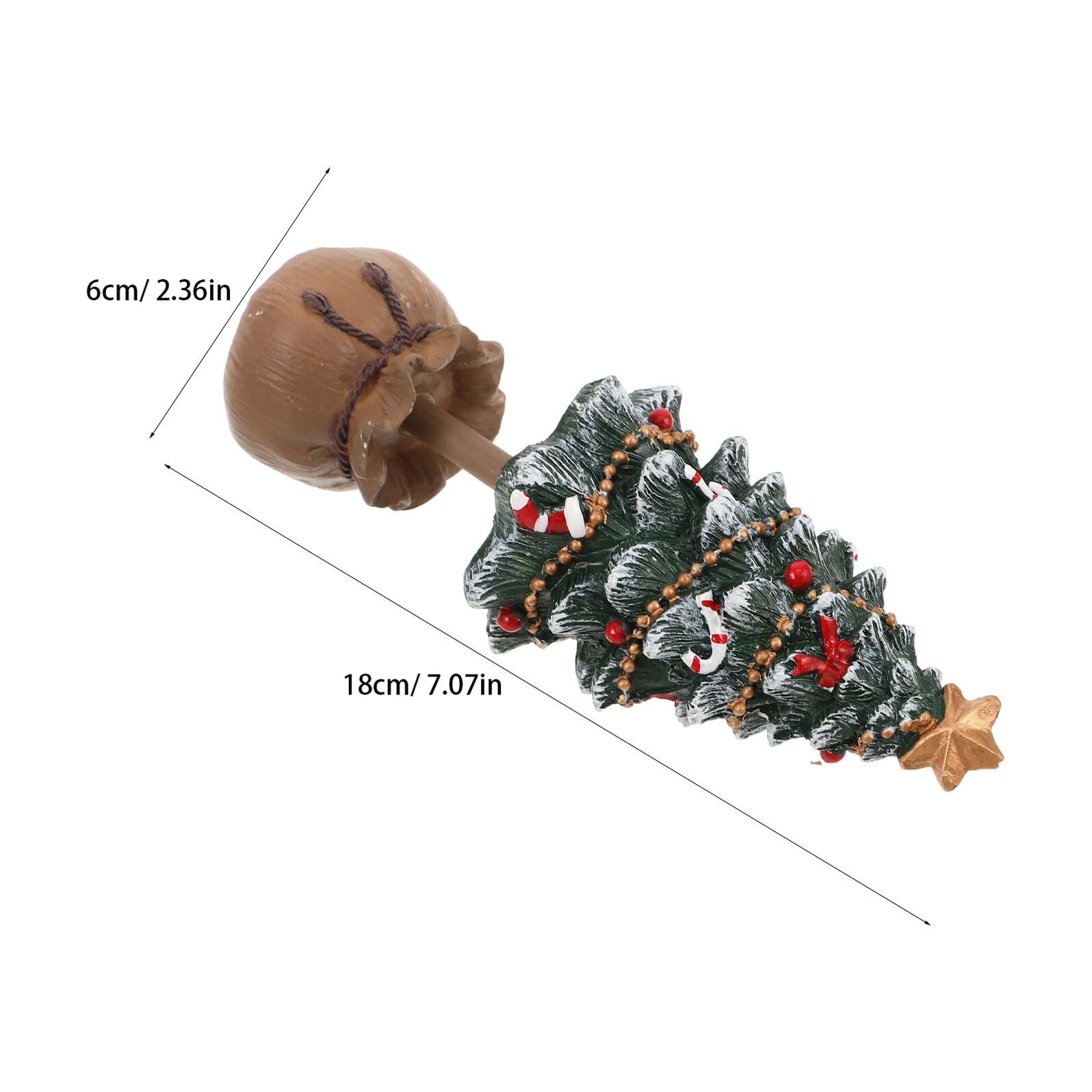 Toyvian 2 Pezzi Mini Alberi di Natale da Tavolo in Resina Verde Sculture Natalizie da Scrivania per Casa Ufficio e Decorazioni Festive Accessori Fotografici Compatti e Resistenti allo