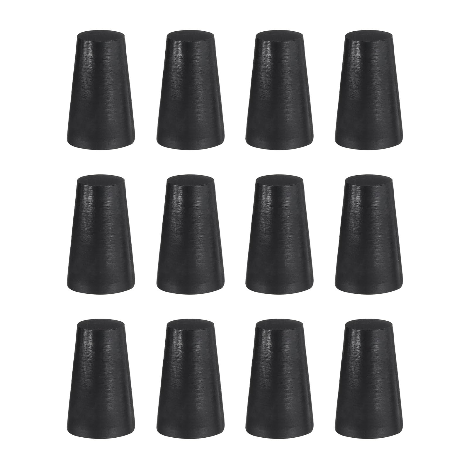 uxcell 12 Pcs Silicone Rubber Tapered Plug, 13mm to 18mm High-Temperature Solid Rubber Stoppers Silicone Plugs for Hole Plugs, Spraying, Coating, Painting Protection, Black, 25mm — Amazon image 18