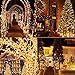 Moxled Lichterkette Weihnachtsbaum - 10M 100 LED Warmweiß Lichterkette Außen Strom mit Timer Speicherfunktion, Grünes Kabel, Wasserdicht 8 Modi Weihnachtsbeleuchtung für Garten Weihnachten Deko