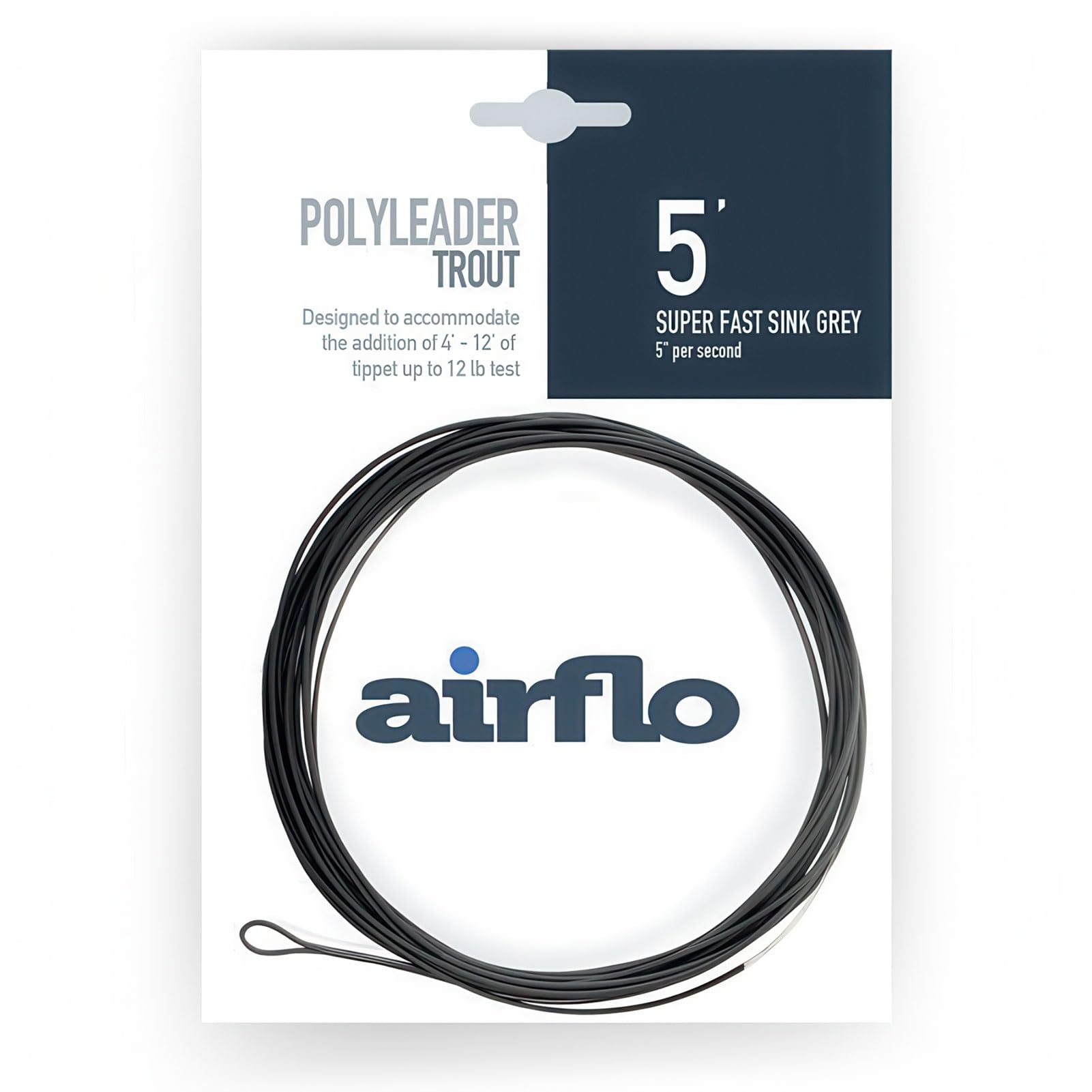 Airflo Trout NEW Fishing Polyleader 5' (5' Super Fast Sink)