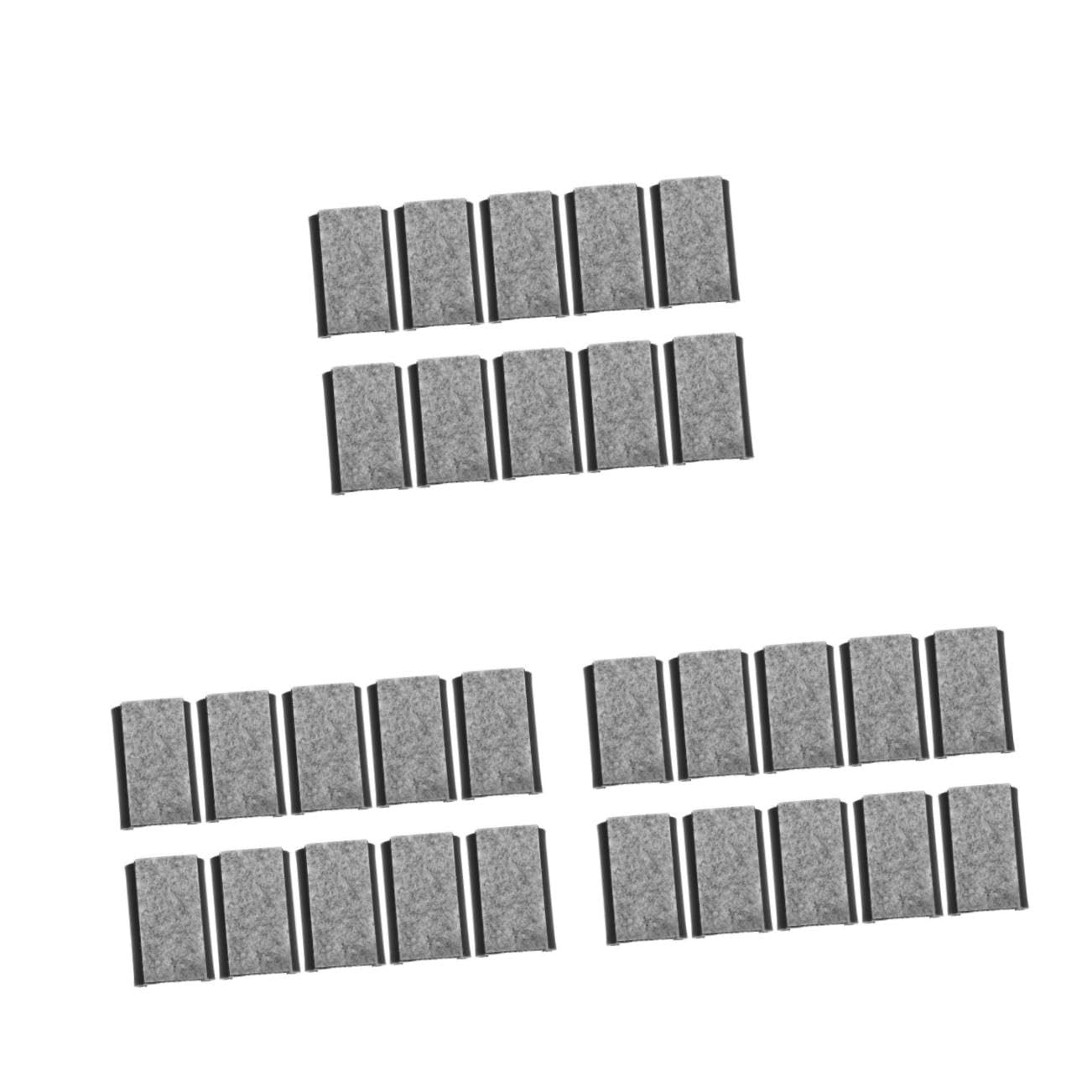 UKCOCO 30piezas Patas De Muebles U-Shaped Fieltro Antideslizante para Protección De Pisos De Tapones De Silla para Rayones y Deslizamientos