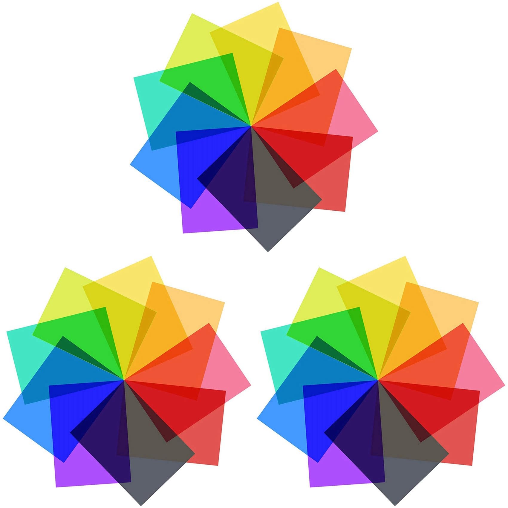 Nuhikap 27Pcs Gel Light Filter Color Correction Colored Overlays Film Lighting Gel Filter for Film,Photo,Stage (Multicolor)