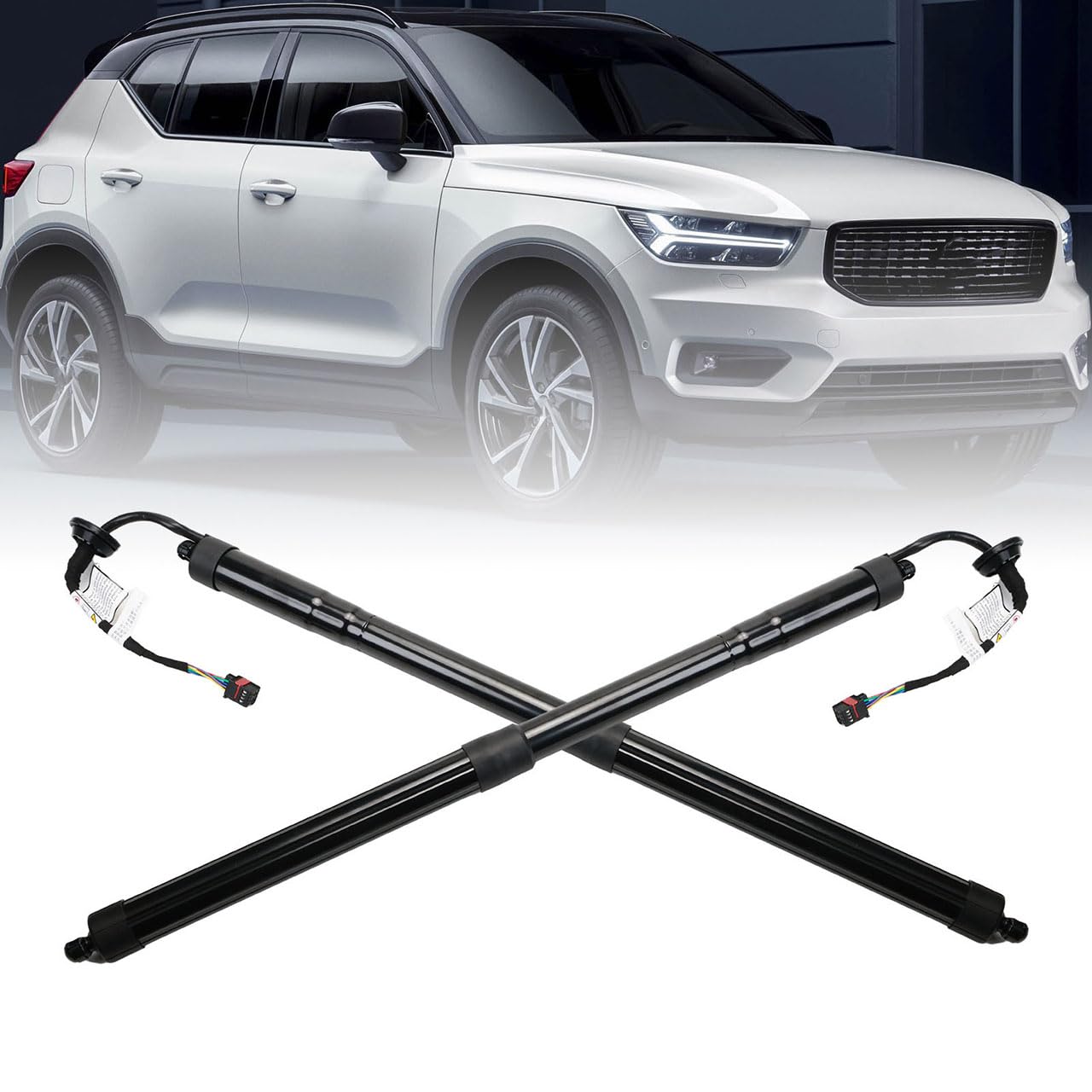 DOFFO Auto Ammortizzatori Cofano Posteriore elettrica per Volvo XC40 536 2019-2024 (L) 32296296 (R) 32296297,Baule Molle a Gas Strut Ascensore Portellone Idrauliche Staffa Bagagliaio Supporto