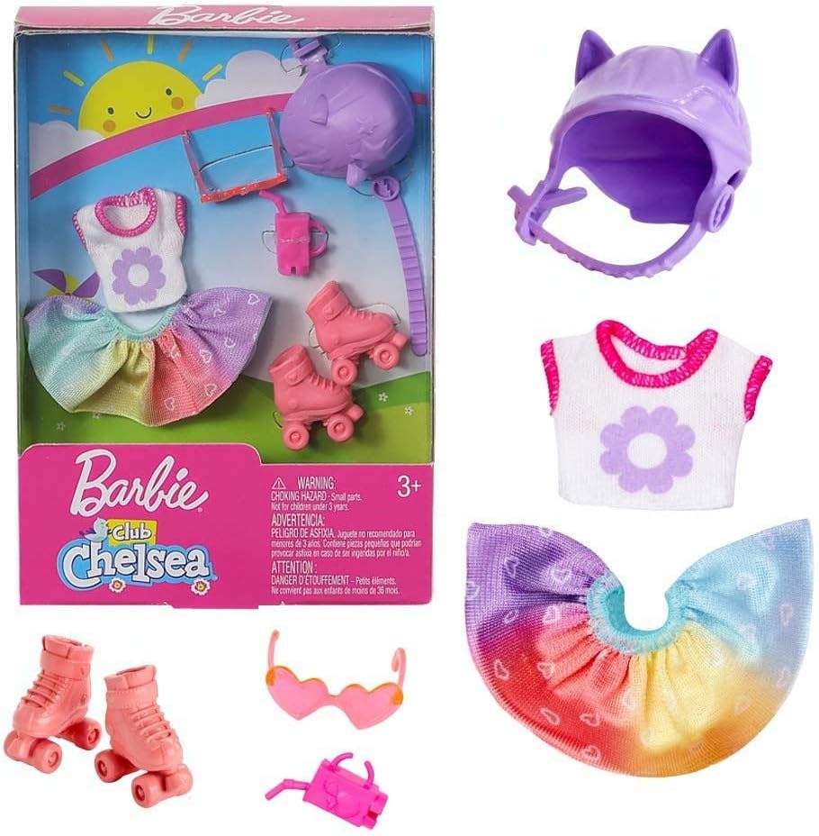 Barbie Rollerskating Set for Chelsea Mattel FXN69, multi, GHV59