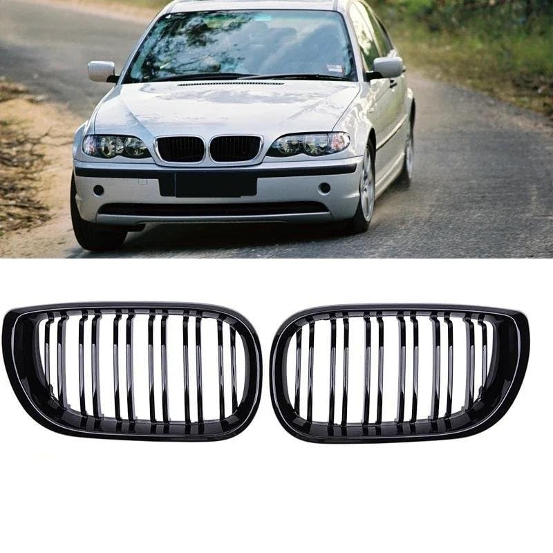 Rejilla de carreras negra brillante para el frontal de Serie 3 E46 2
