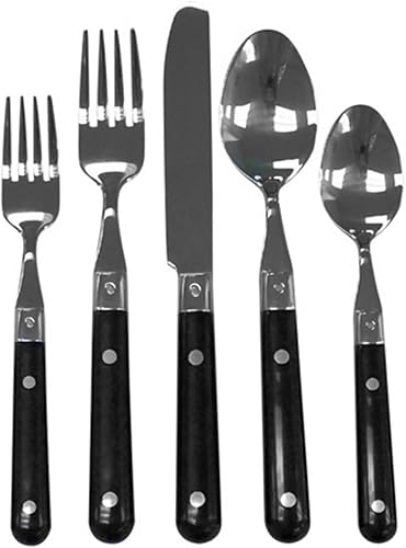 Miniatura 6 de Ginkgo Le Prix 20 piezas set de cubertería para 4 personas., 20 unidades, Azul marino