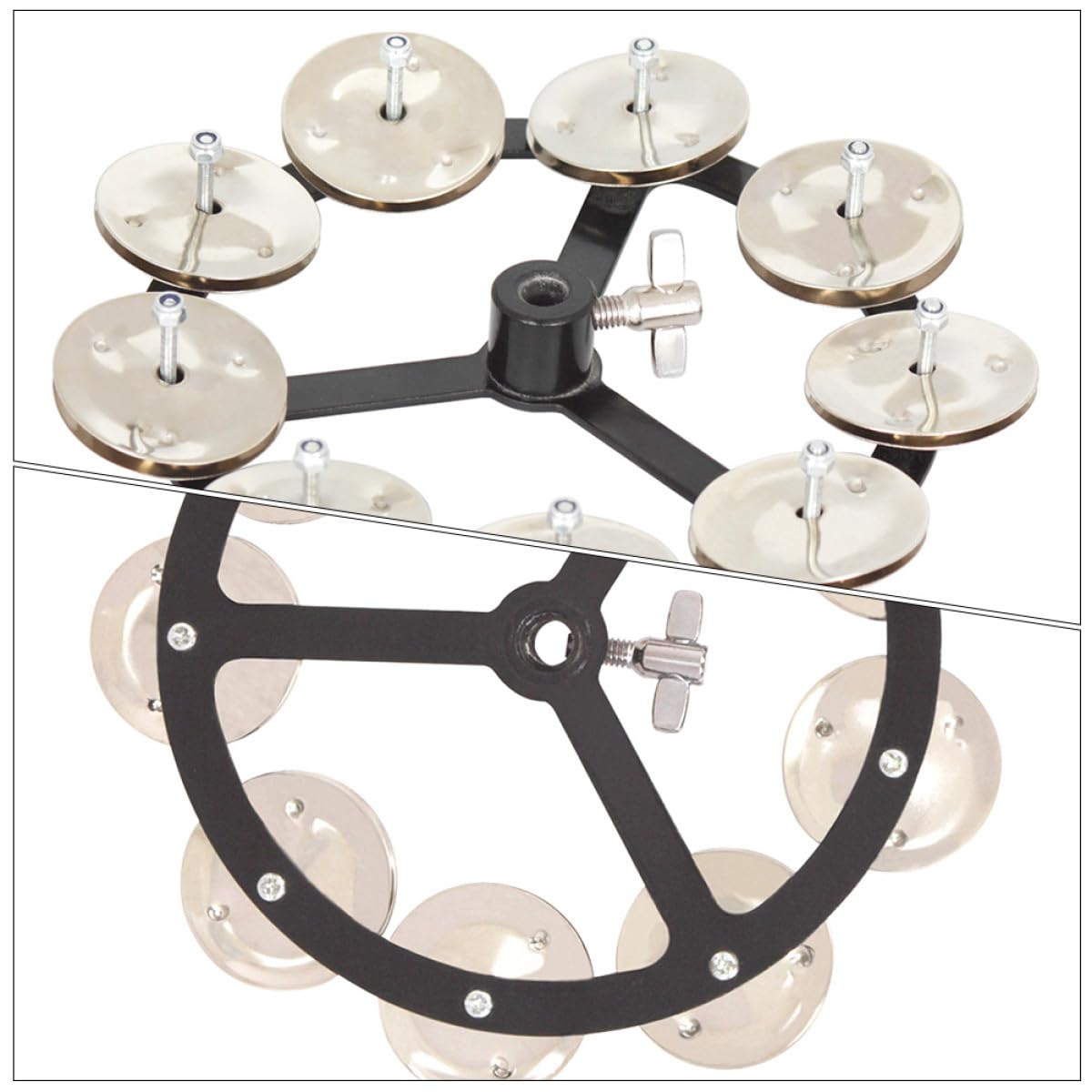 Toyvian Cloche de Cymbale en Cuivre Solide Accessoire pour Batterie Compacte Remplacement pour Joueurs Professionnels