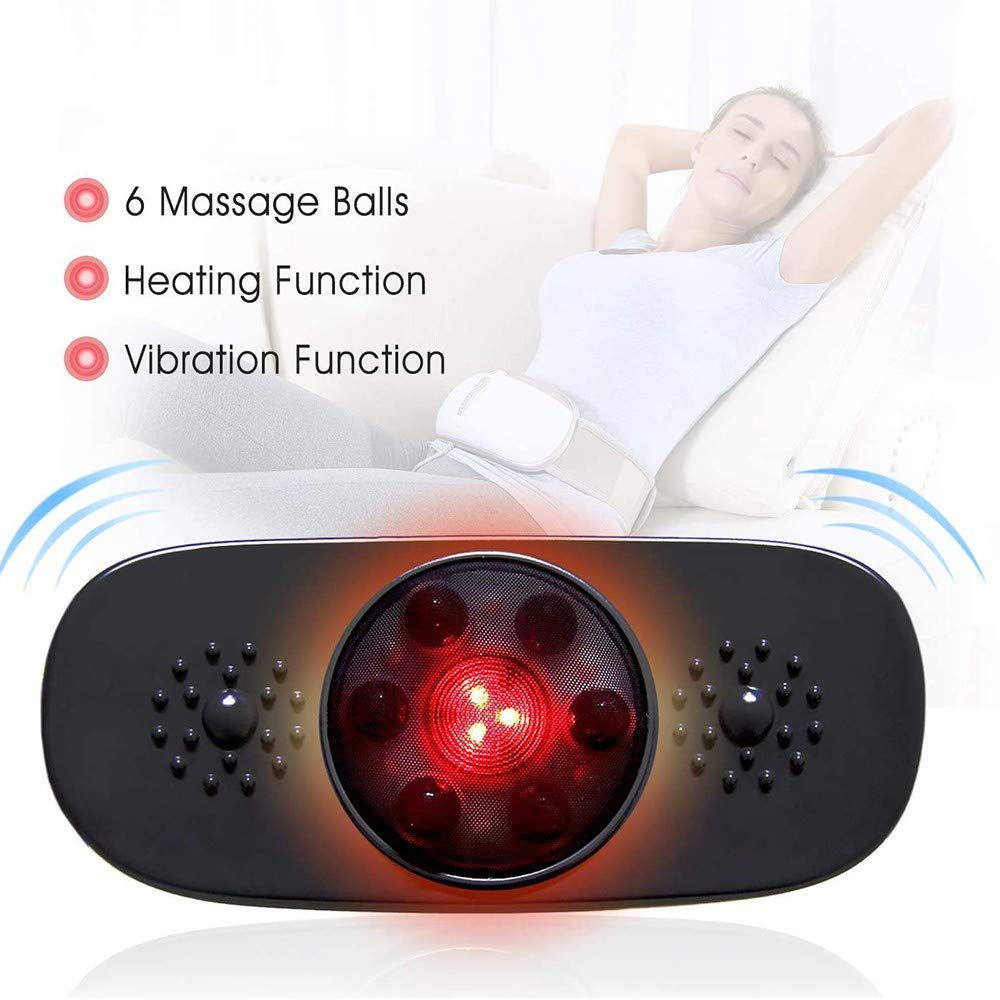 WXQY Abnehmen Gürtel Vibrationsmassager, Massagegürtel Schlankheitsgürtel,  Elektrische Vibration Saunagürtel, 4 Massagemodi für Bauch Beine Schenkel  